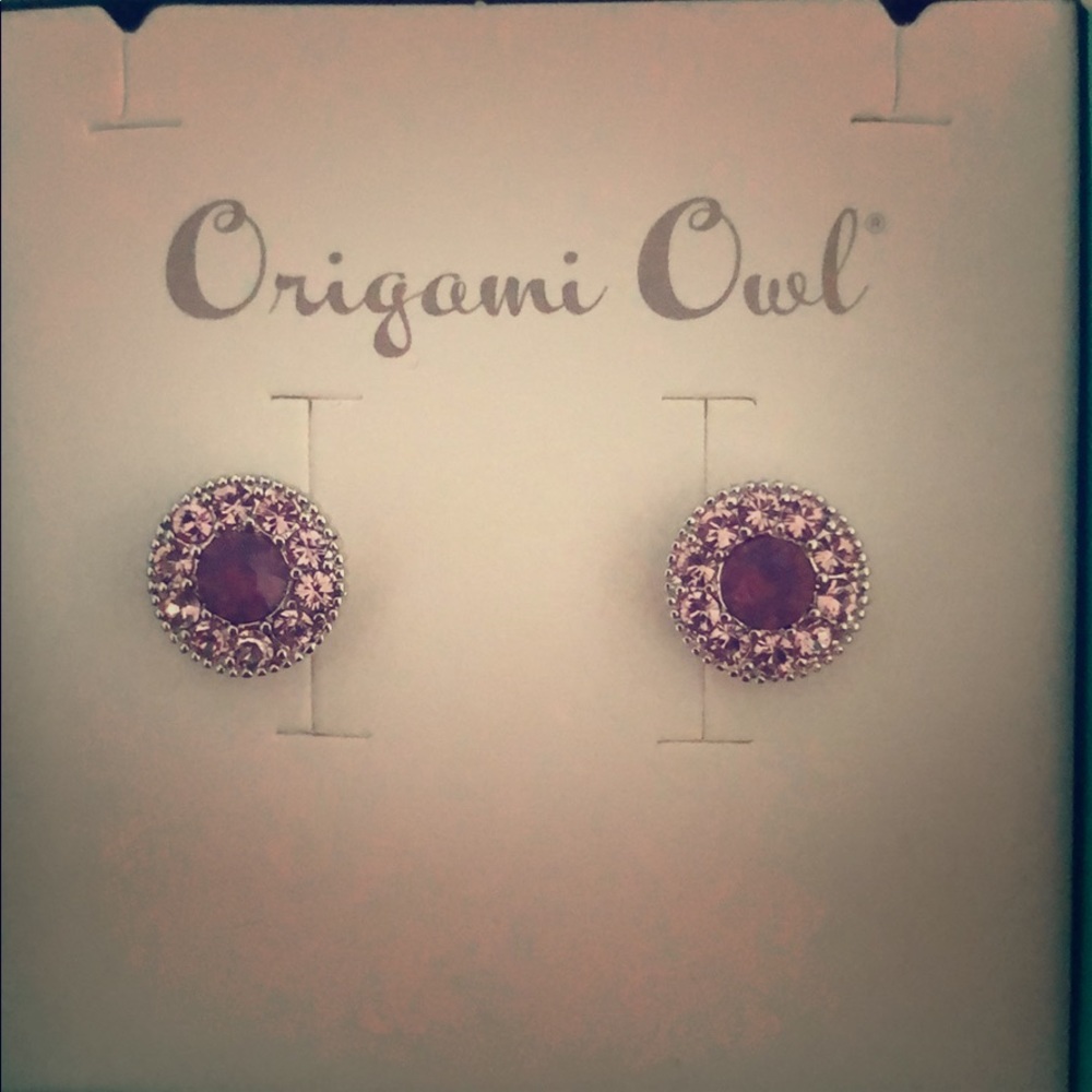 Purple Stud Earrings